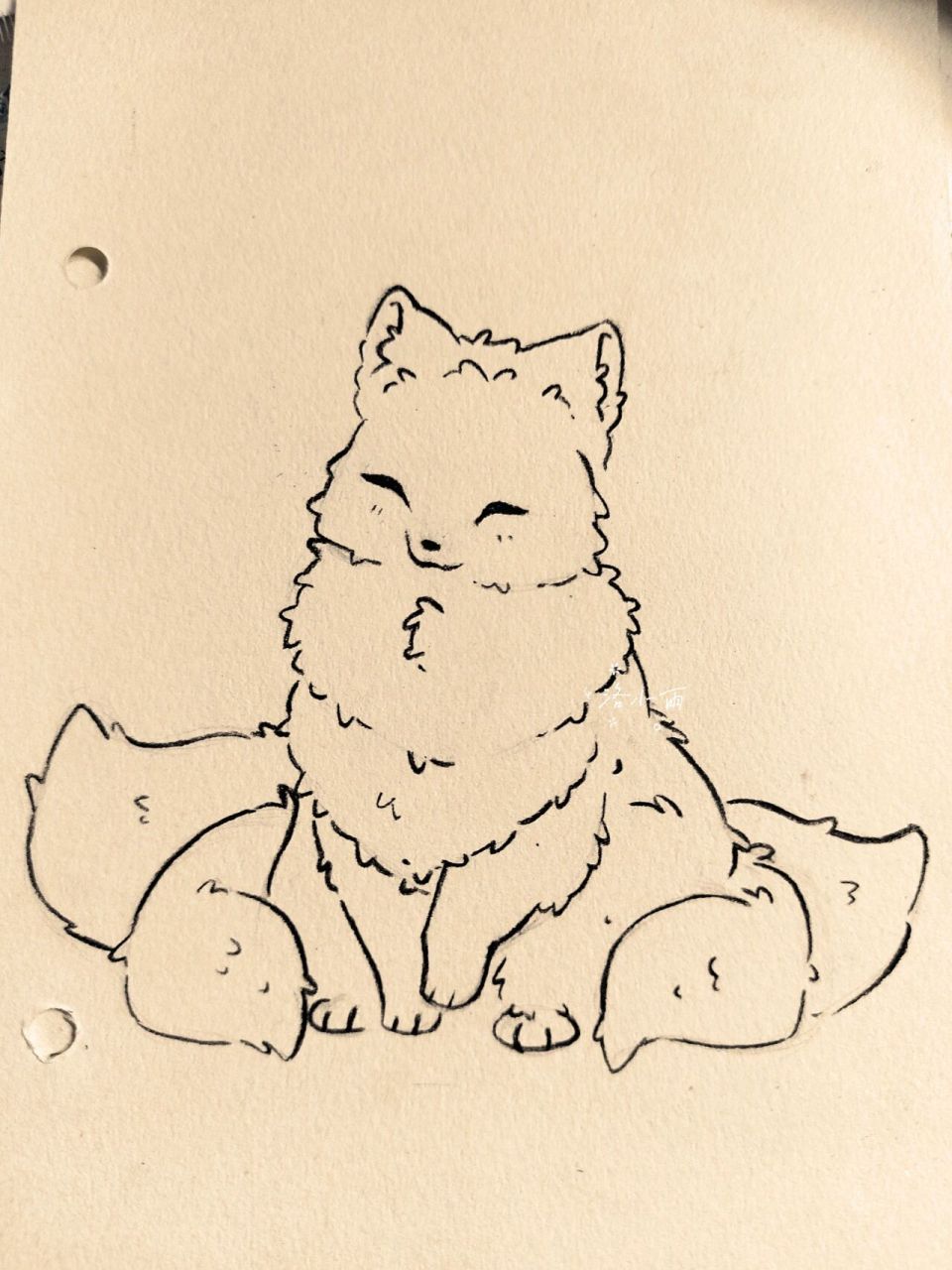 简笔画教程 小狐狸都是可可爱爱的鸭～94