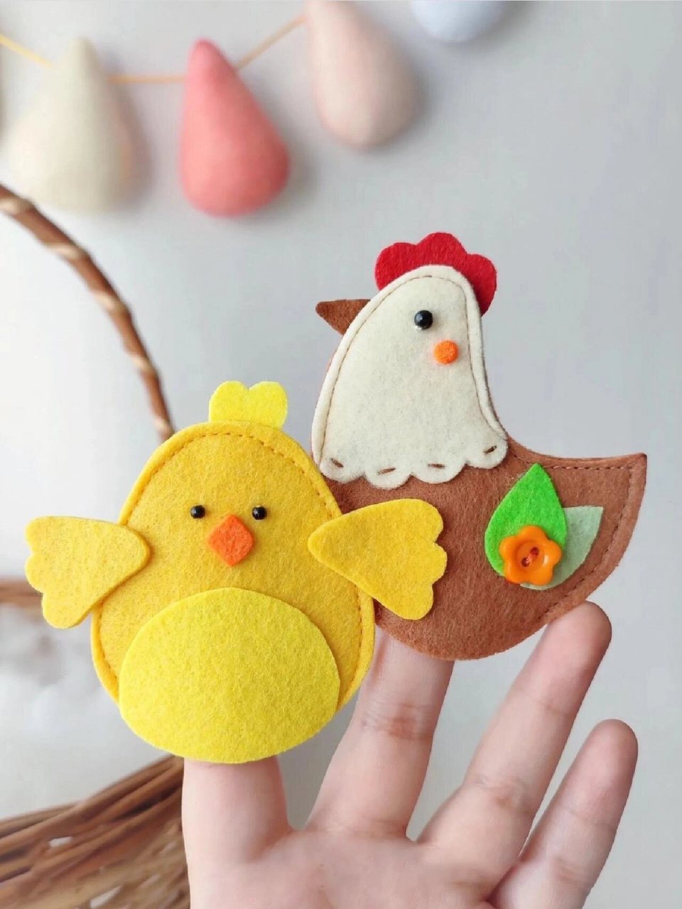 不织布手偶|农场动物(附图纸) 农场动物合集:奶牛,小马,小鸡,母鸡