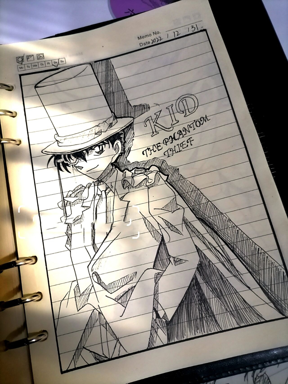 怪盗基德画好啦! 第三张好像毁了