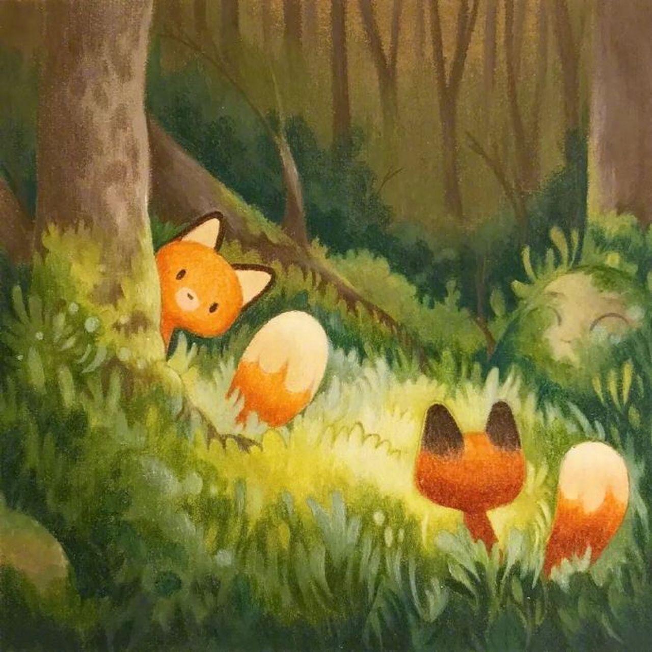 温暖的治愈系小插画[心](画师:laure s)