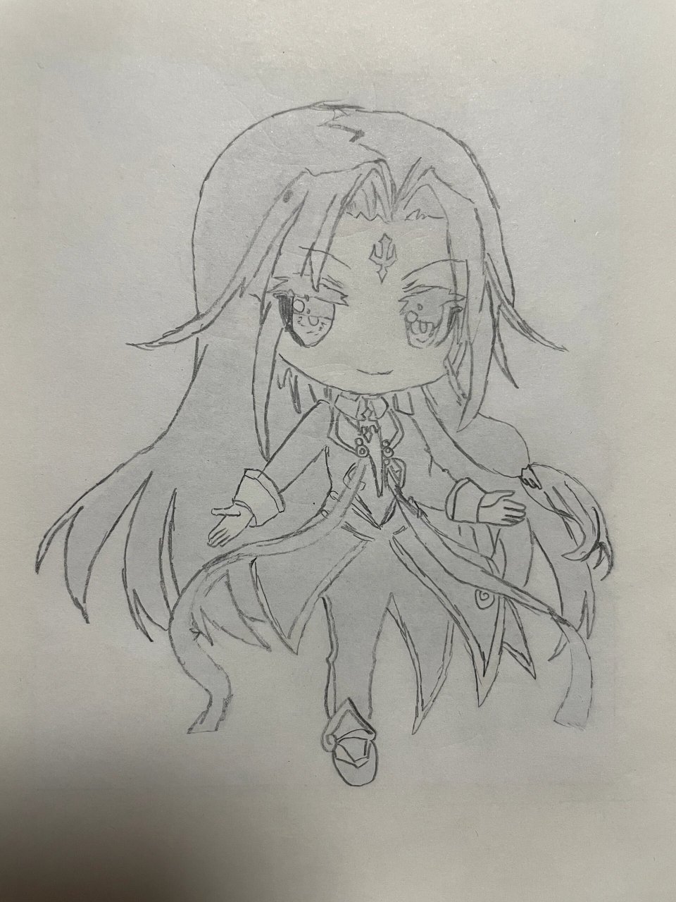 海神唐三手绘  必用材料:铅笔,80色马克笔,圆珠笔,高光笔.