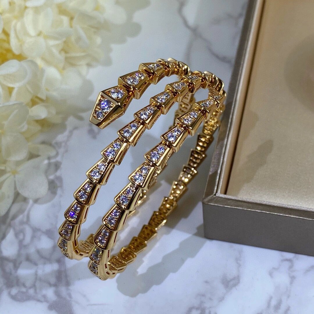 时尚高级精品 宝格丽蛇手镯  奢侈品蛇升级版91bvlgari 火爆95