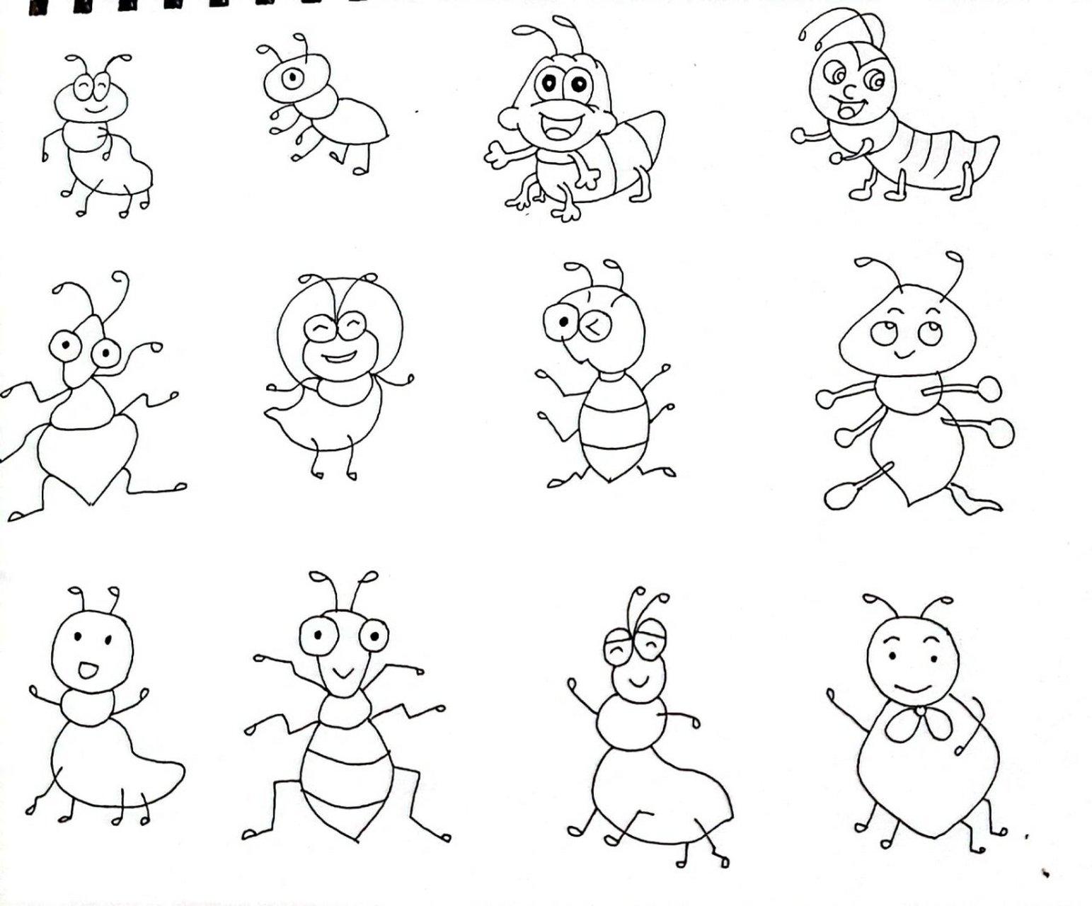 蚂蚁 简笔画