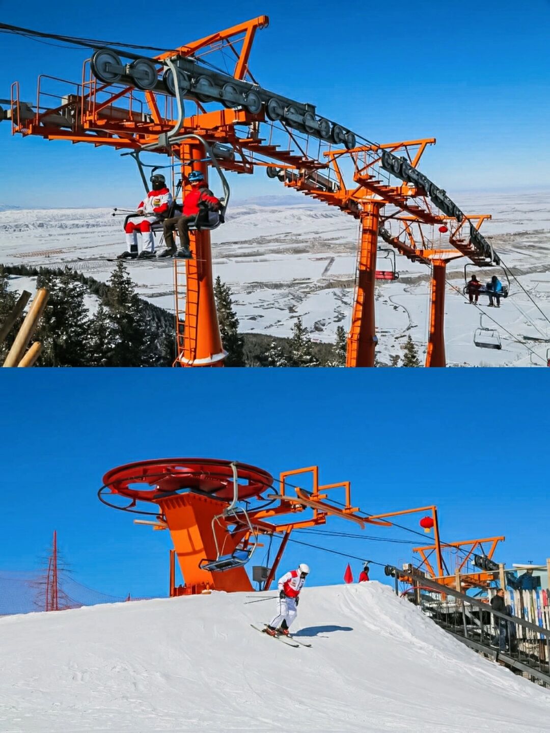 丝路滑雪场雪道图片