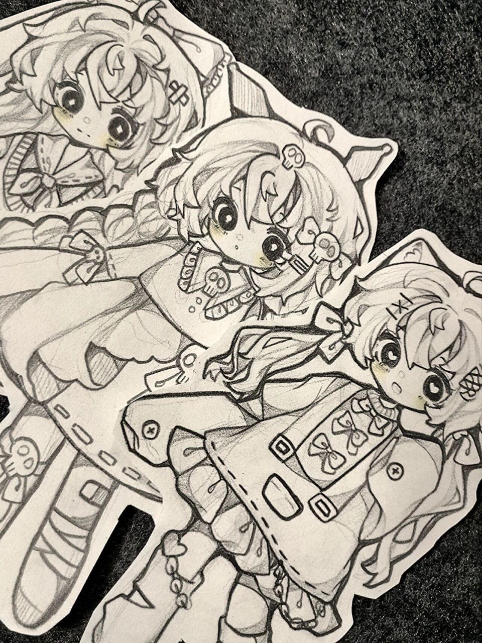 纸片小人 三丽鸥元素纸片小人,是要送同学滴,阔以自用