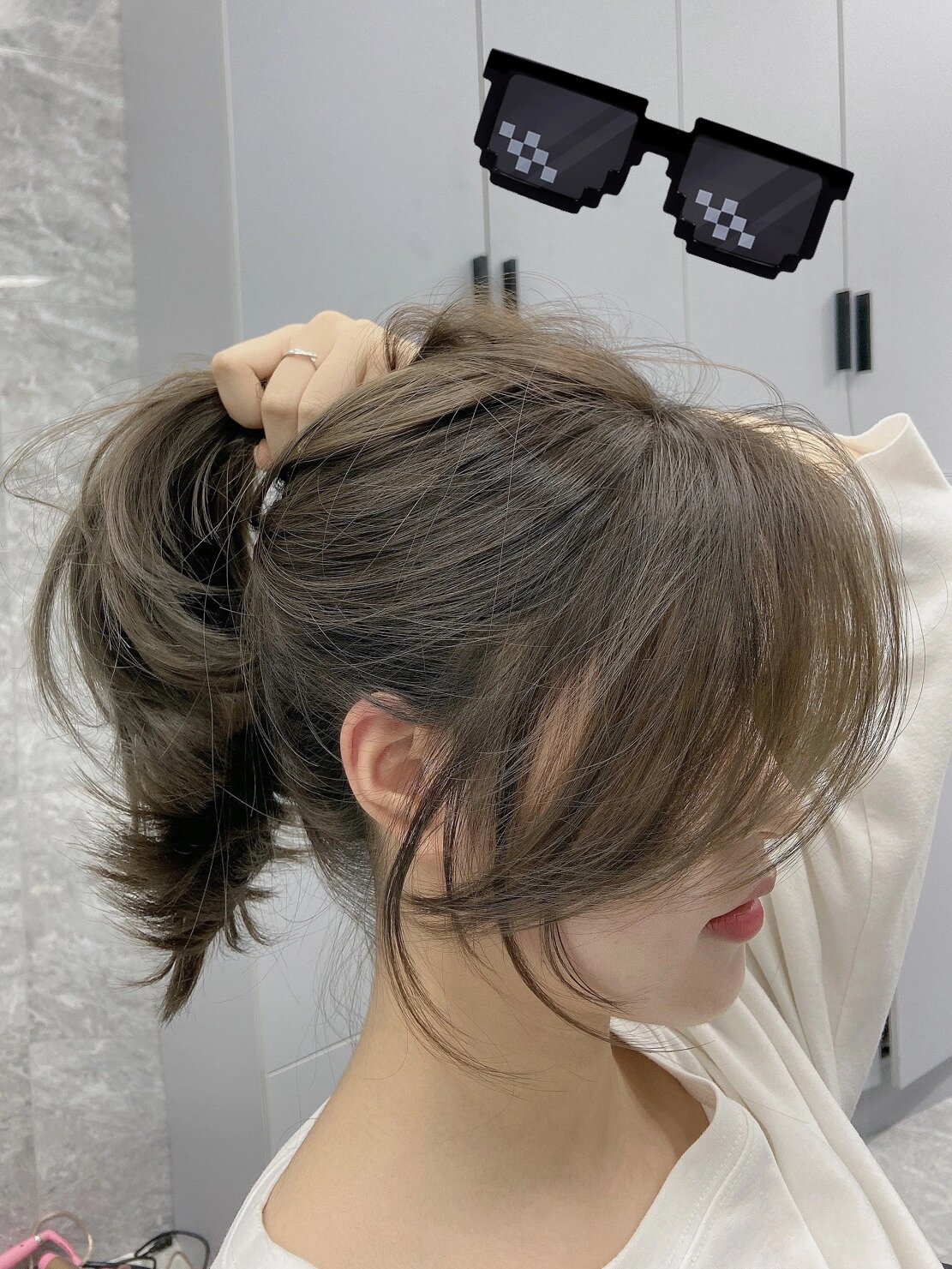 不用漂发可以直接染的青木冷茶色,显白温柔 7815上海染发 上海