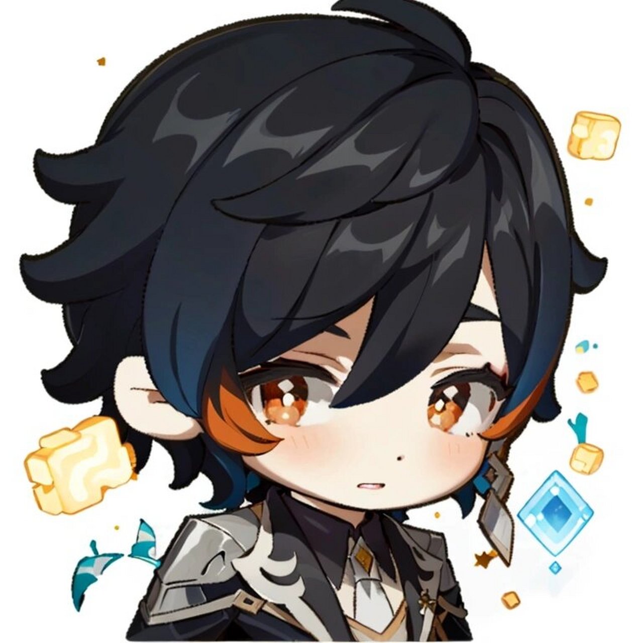 原神q版头像34:钟离