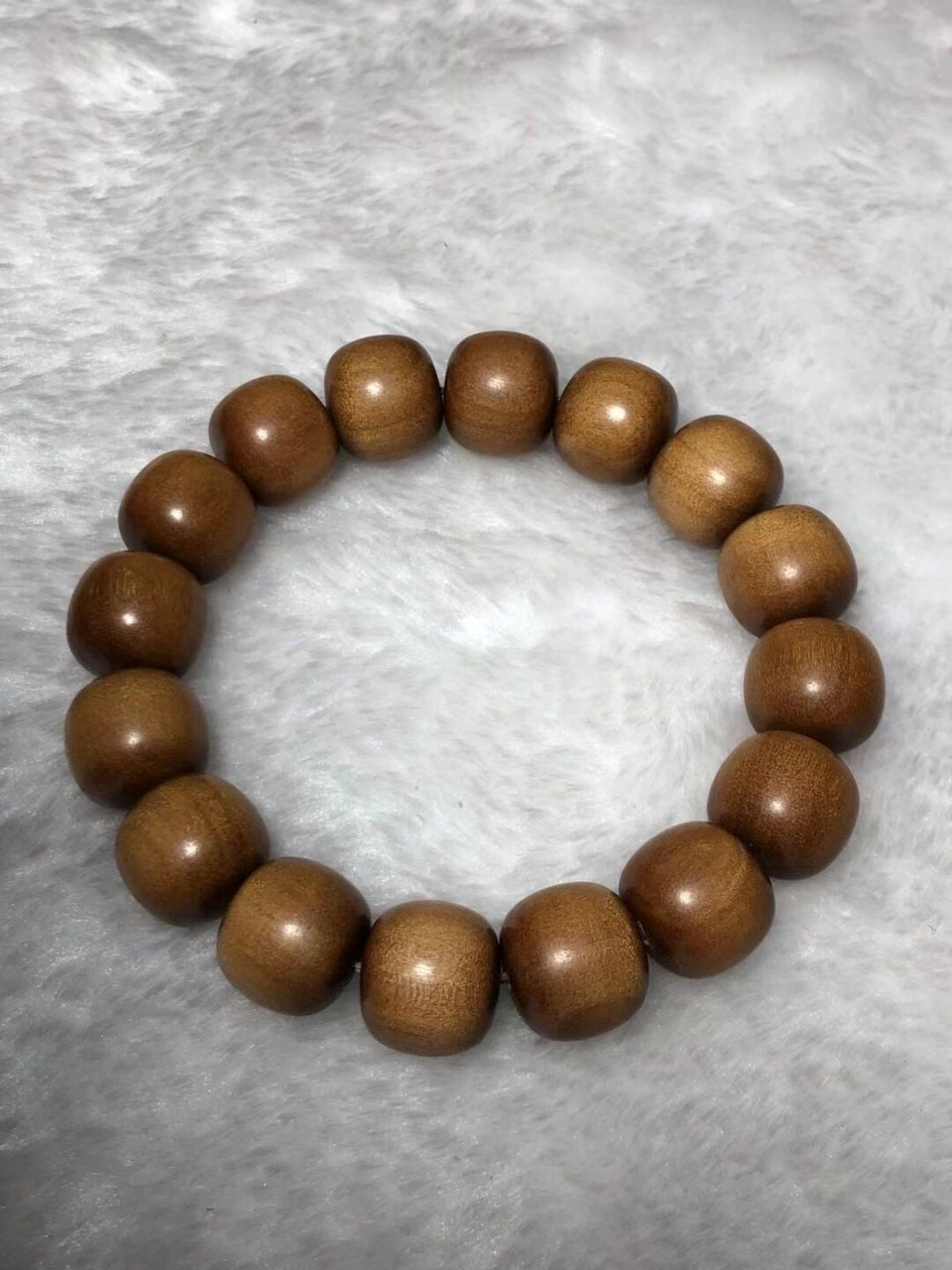 进来看看 印度迈索尔老山檀12*13mm老型桶珠,纯正的薄荷奶香味,堪比