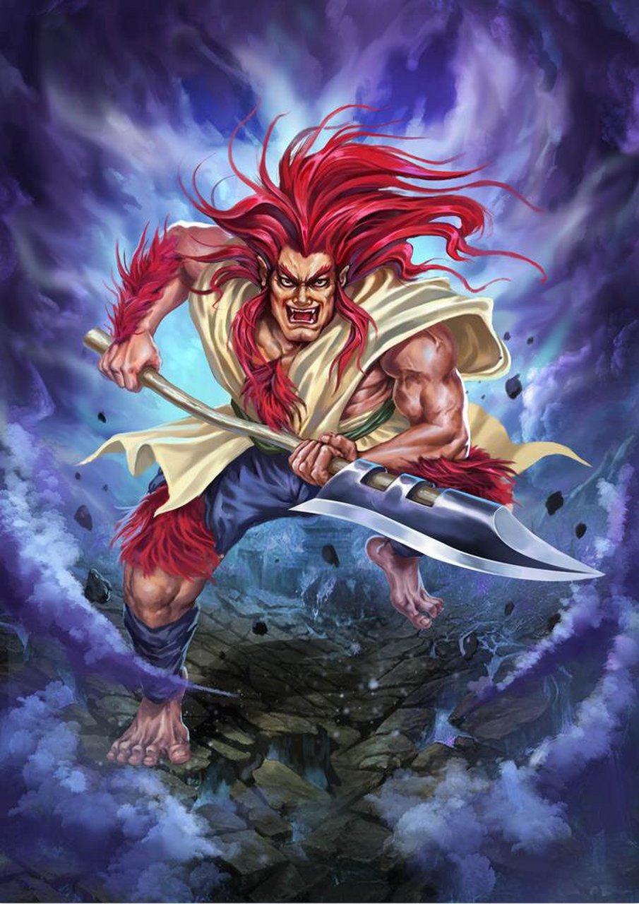 水浒重绘 赤发鬼刘唐 勇悍刘唐命运乖,灵官殿里夜徘徊.