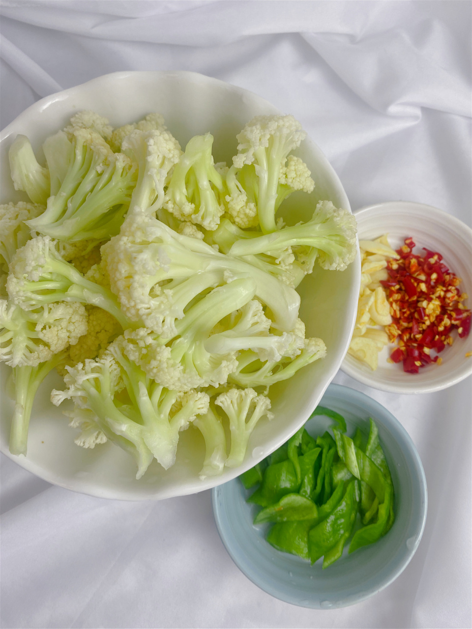 素炒有机花菜 脆爽又下饭6015 95素炒没有一点肉,吃着更清爽哦!