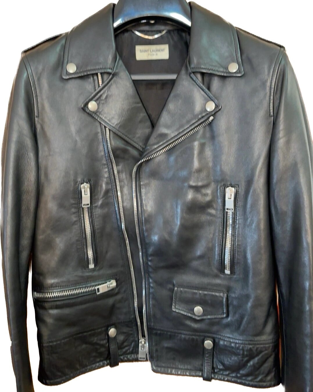 鉴定分享|saint laurent圣罗兰slp皮衣夹克 saint laurent圣罗兰slp