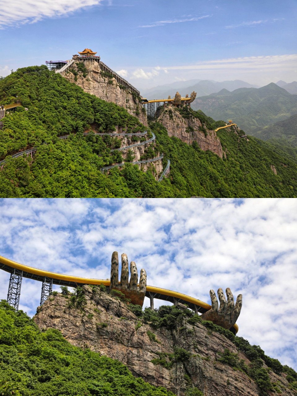 建德 | 马岭天观佛手桥,壮观震撼之景 在桐庐,建德和浦江的崇山峻岭