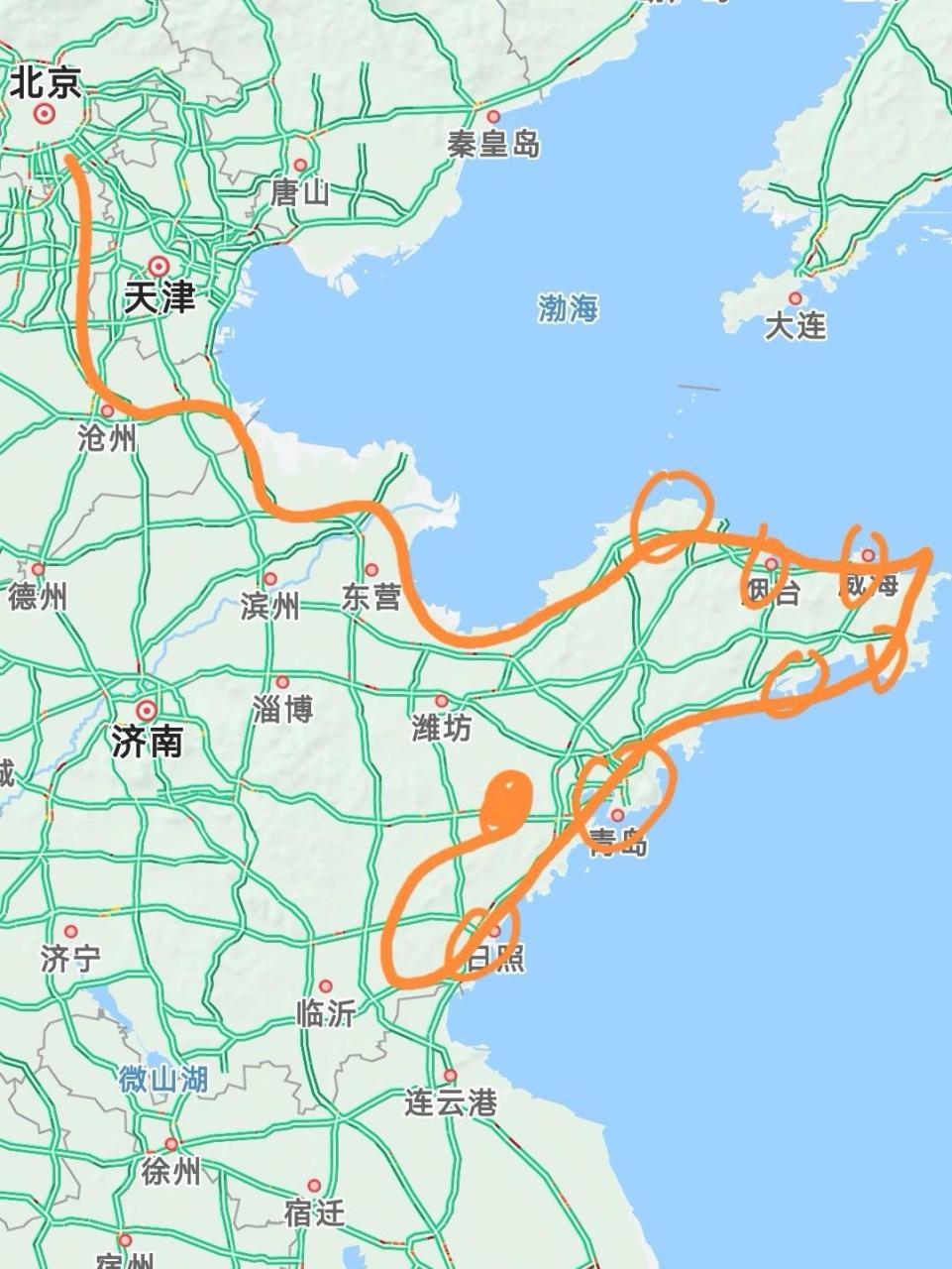 我计划了从北京自驾去山东半岛的游玩线路,主要想法如下: 1.