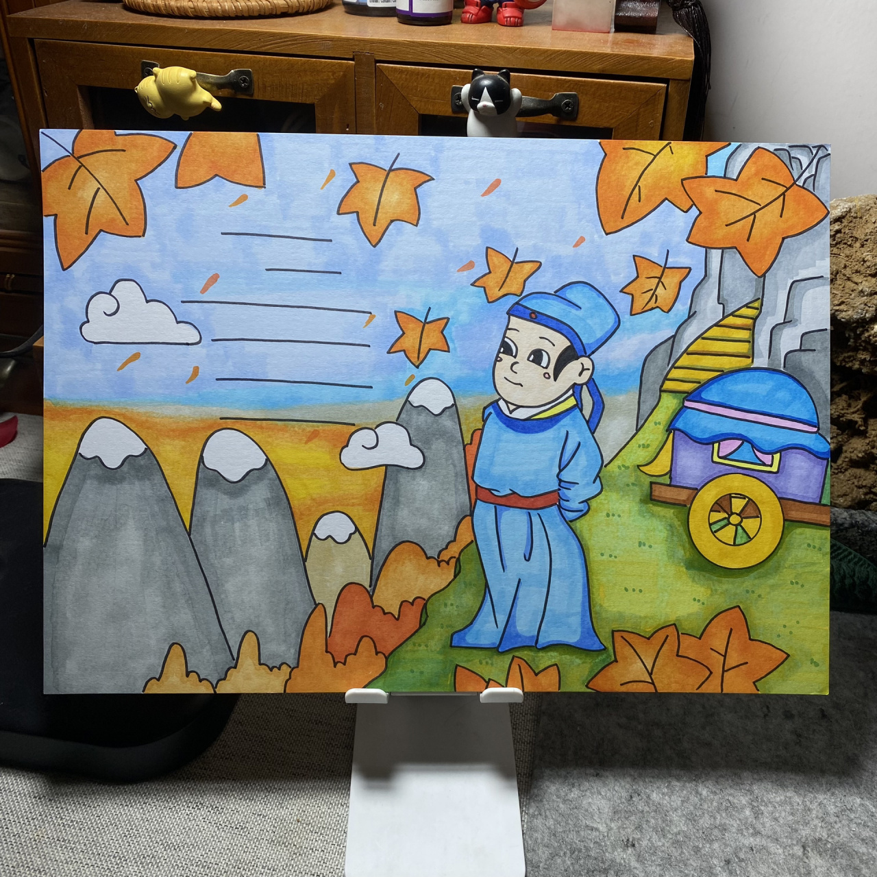 古诗手抄报系列|山行