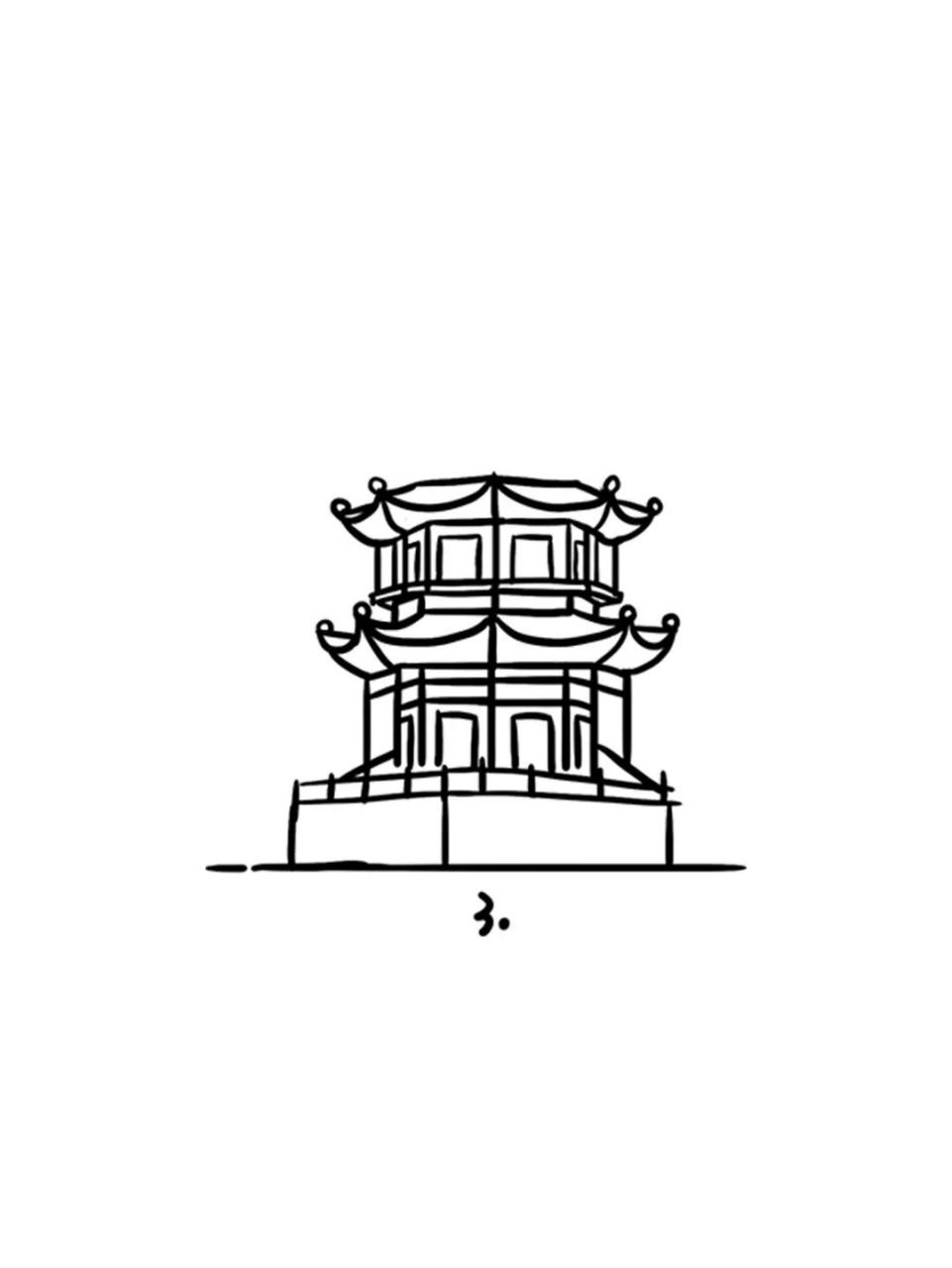 如何画漳州八卦楼|地标建筑简笔画教程56 漳州名胜古迹之一,八卦早期