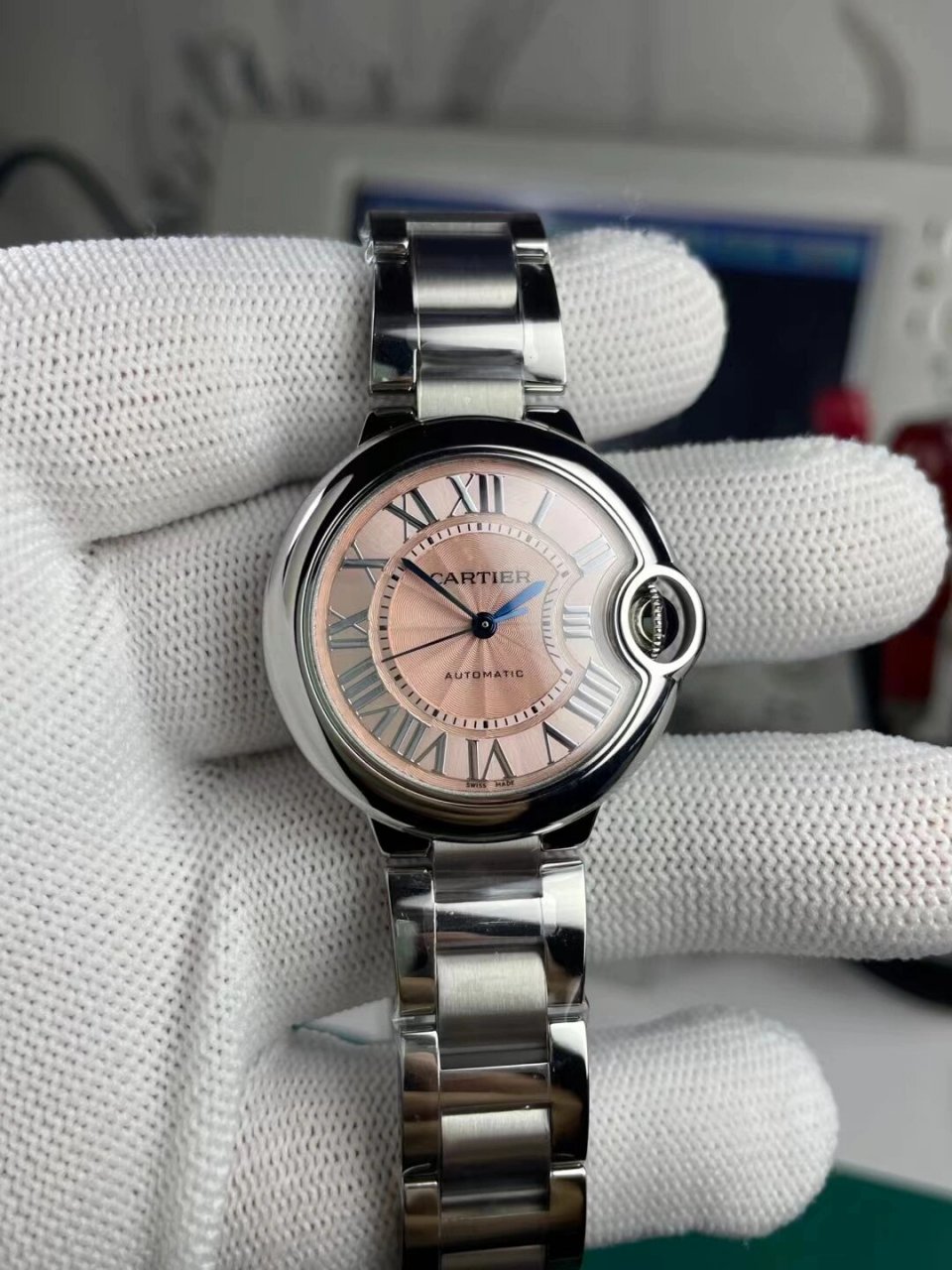 卡地亚蓝气球系列w6920100女士腕表 卡地亚蓝气球系列w6920100女士