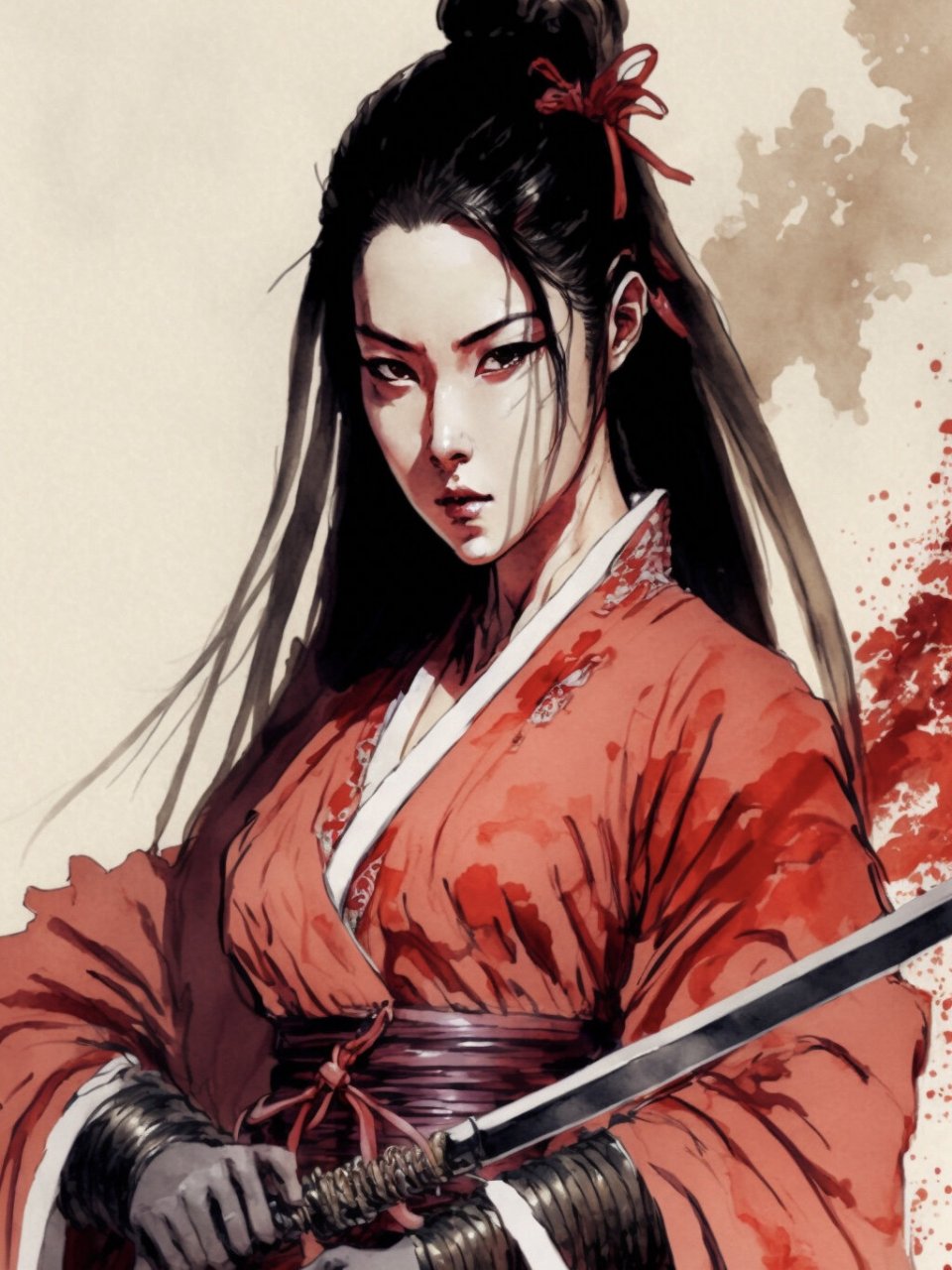 红衣女侠2|古风·武侠·ai绘