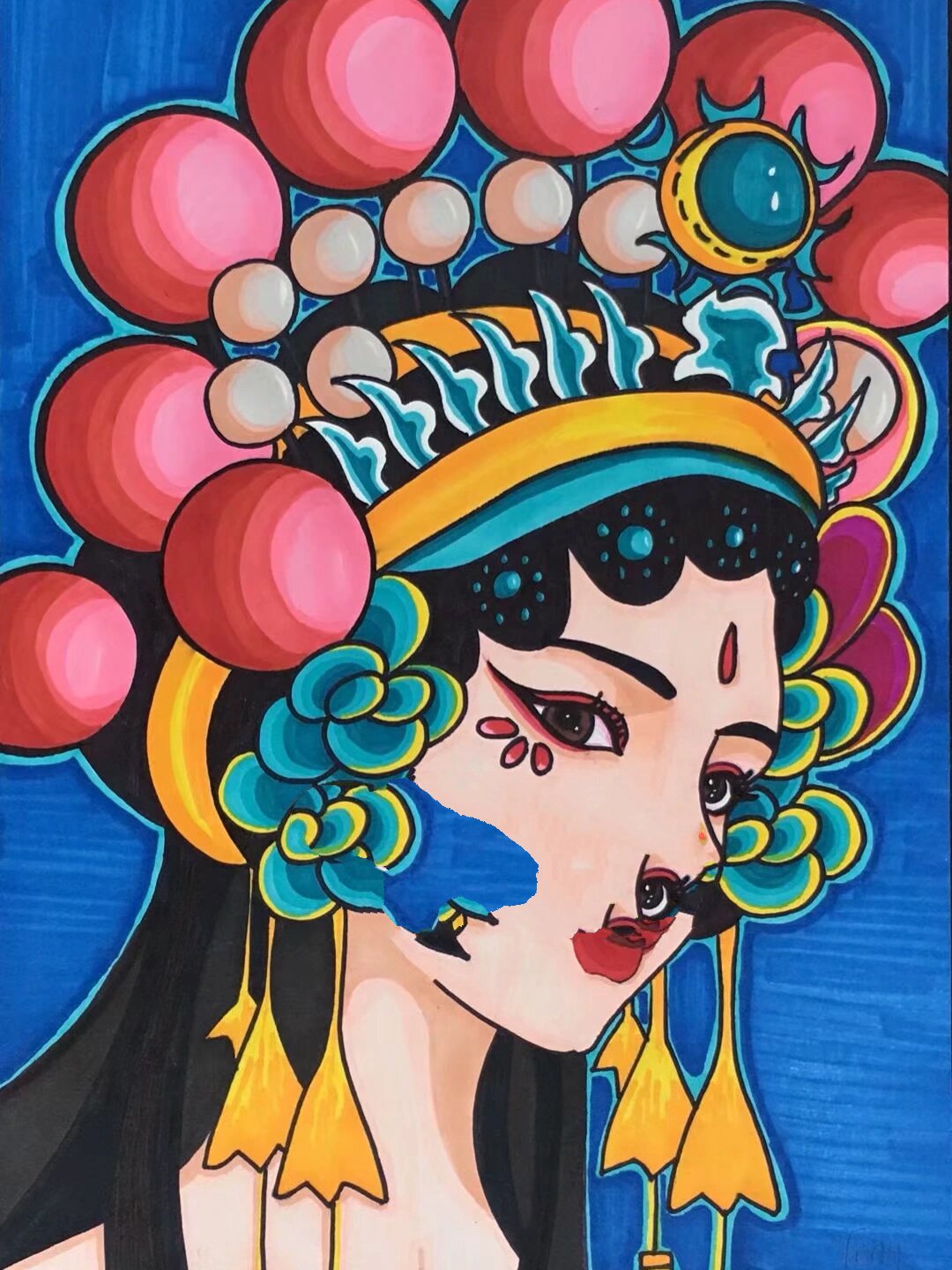 马克笔手绘(京剧人物)