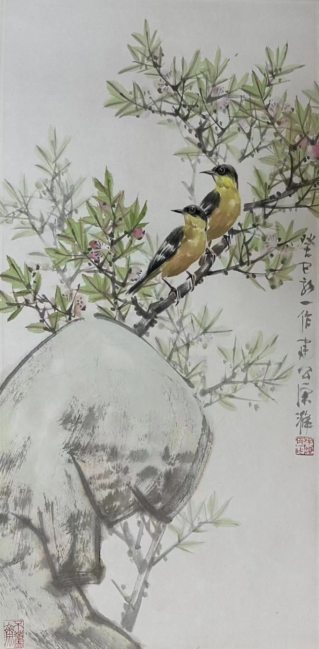 写实派大家宋涤两平尺花鸟作品#遇见艺术##国画