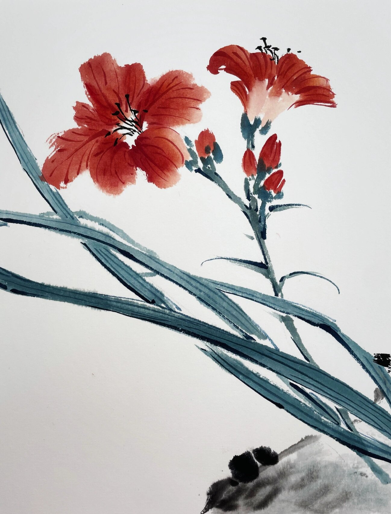 【国画】-忘忧草