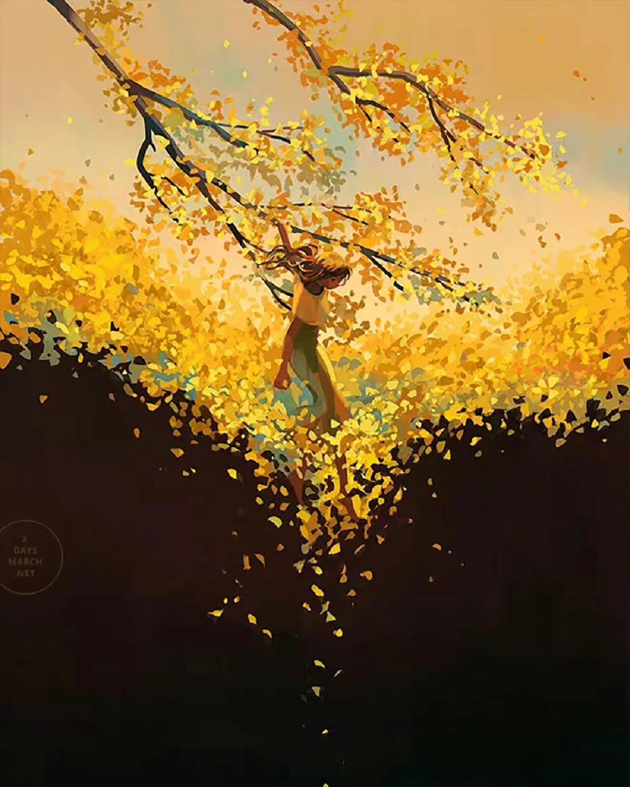 极具想象力的唯美人物场景插画一