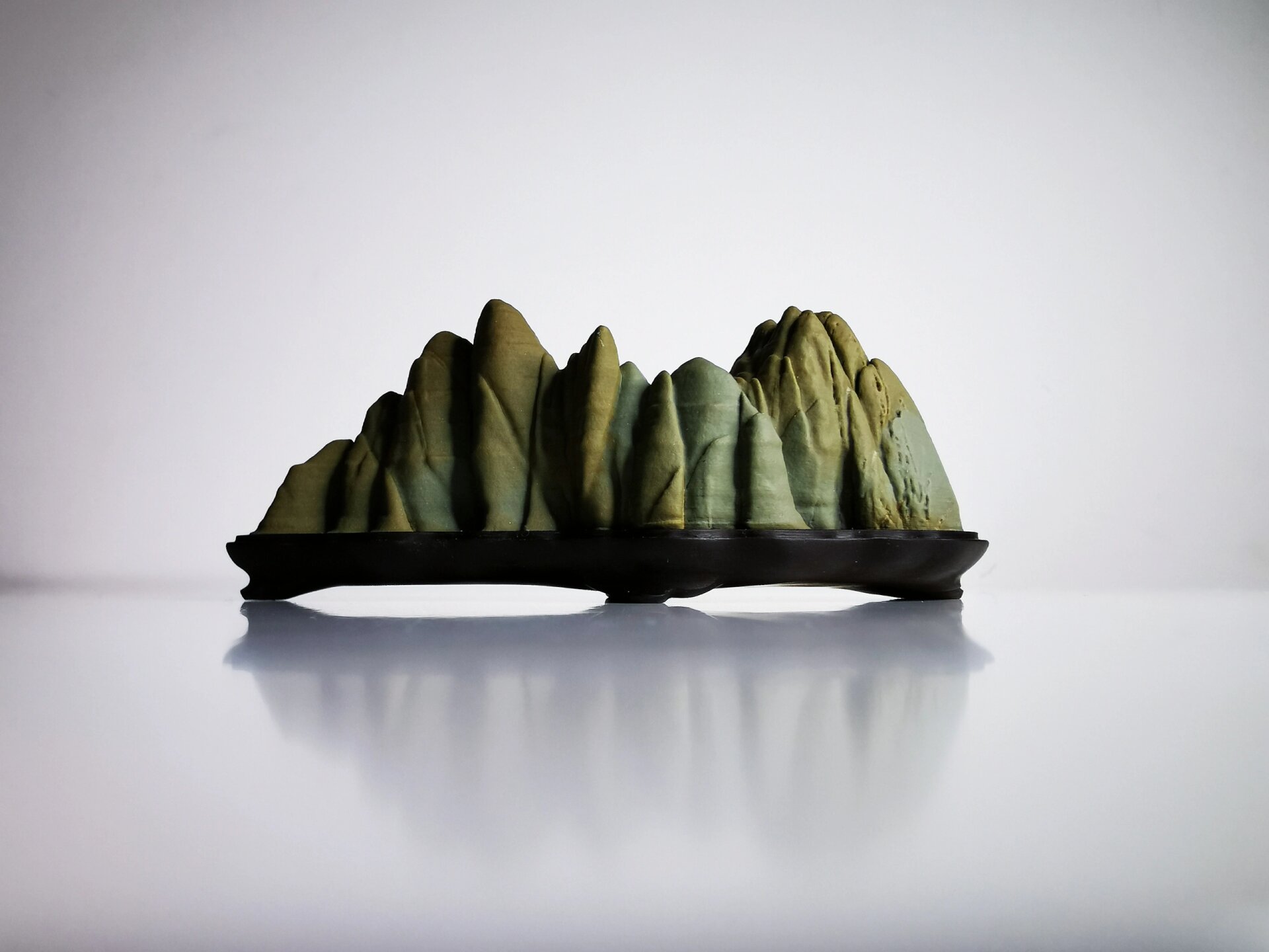 松花石 松花石 松花石山子 观赏石 文房赏石 精品赏石 文人空间 松花