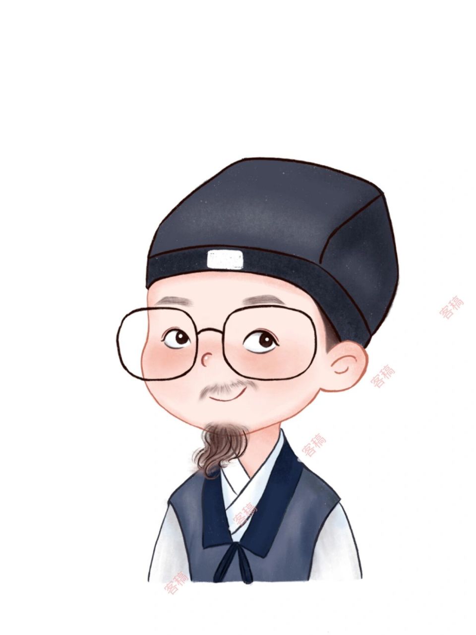 手绘头像 客稿小道士