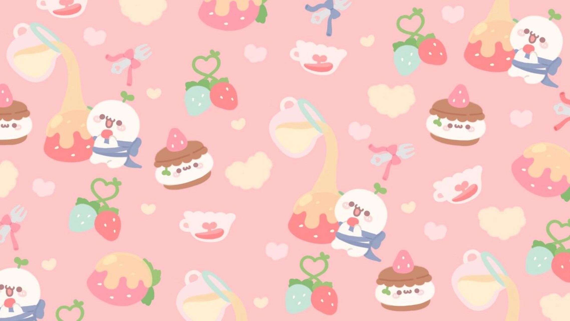 团子壁纸|可爱的本质是重复!