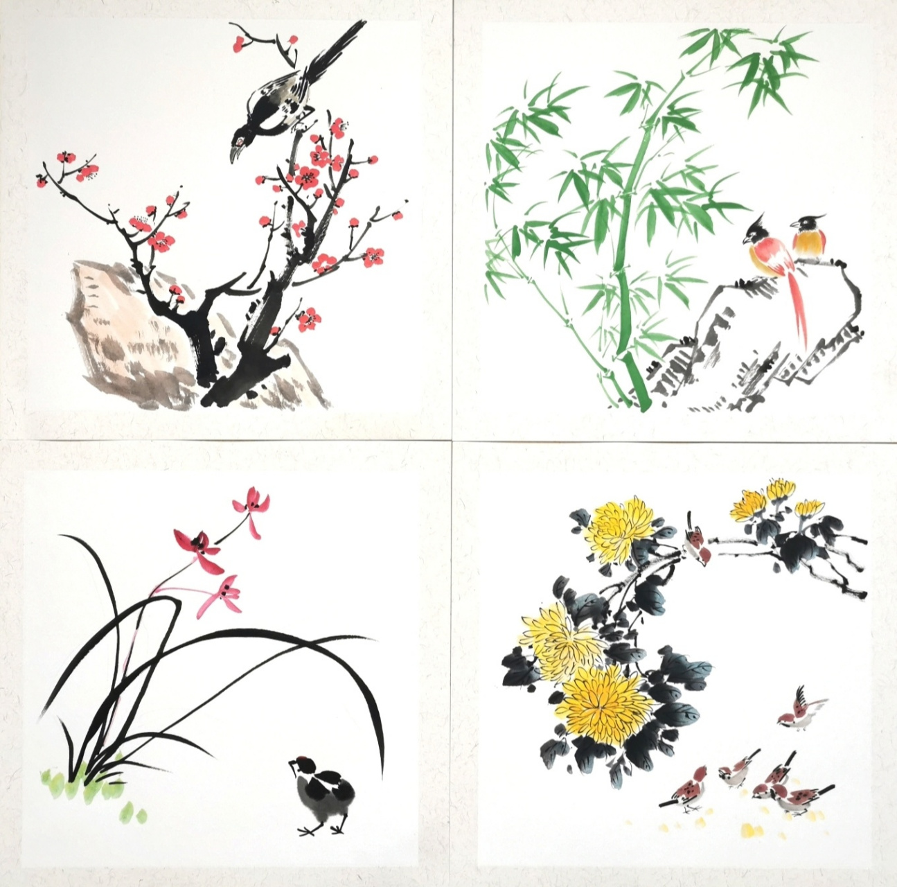 国画写意花鸟系列 | 梅兰竹菊