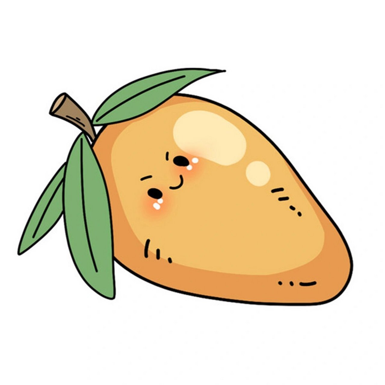 96绘画小课堂|小芒果简笔画分享 96绘画小课堂之小芒果简笔画分享