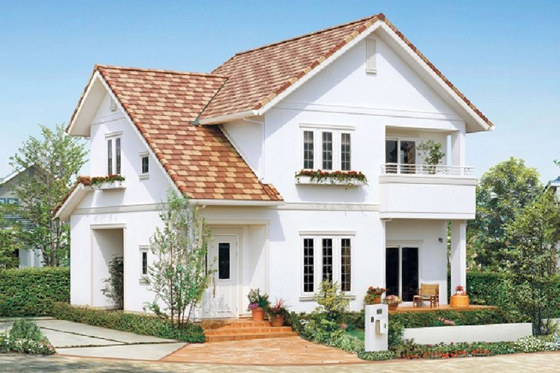 让人心动的九款二层坡屋顶乡村自建小房子