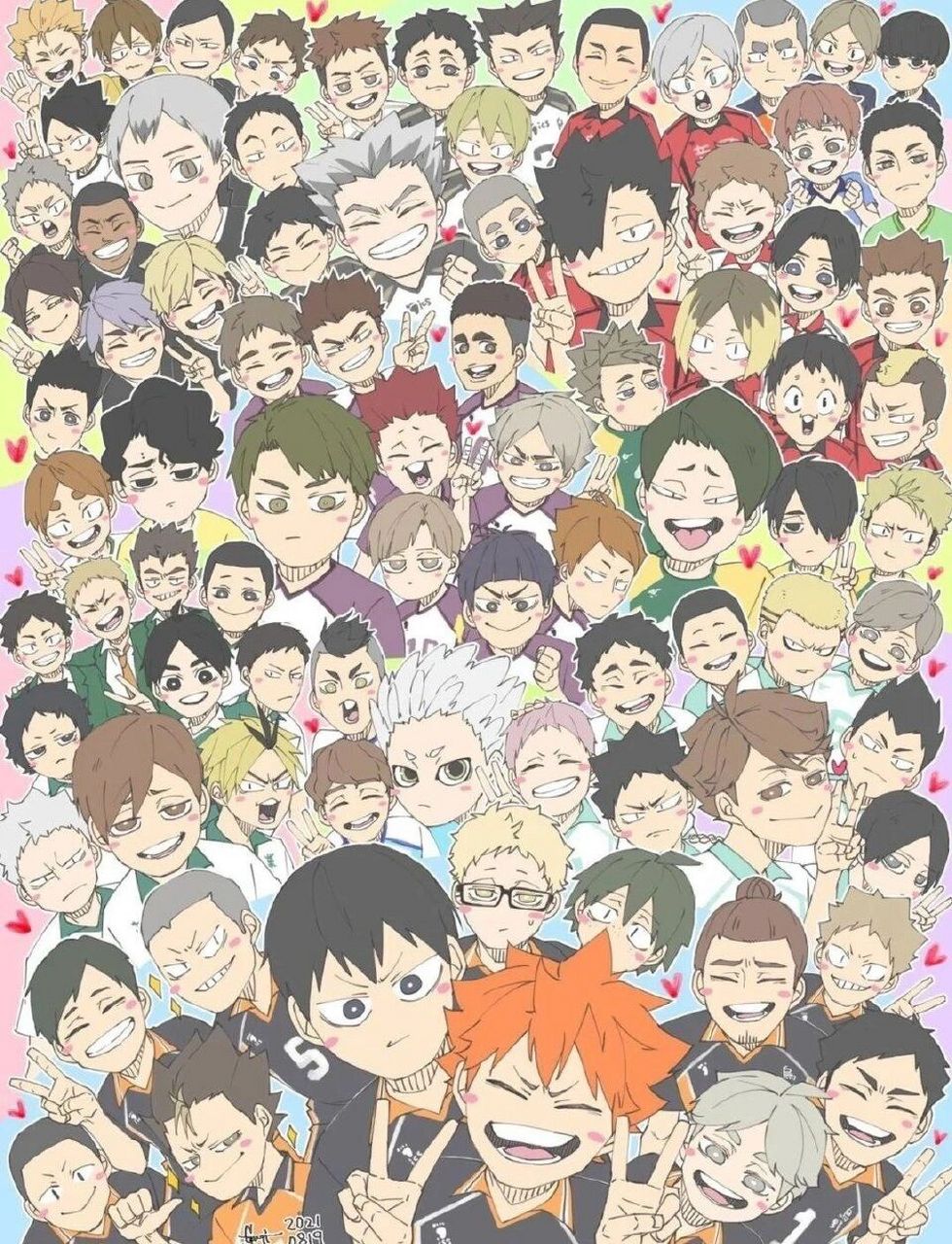 小排球yyds 全家福真的好棒好喜欢ww (不知道画师是哪位,知道的小