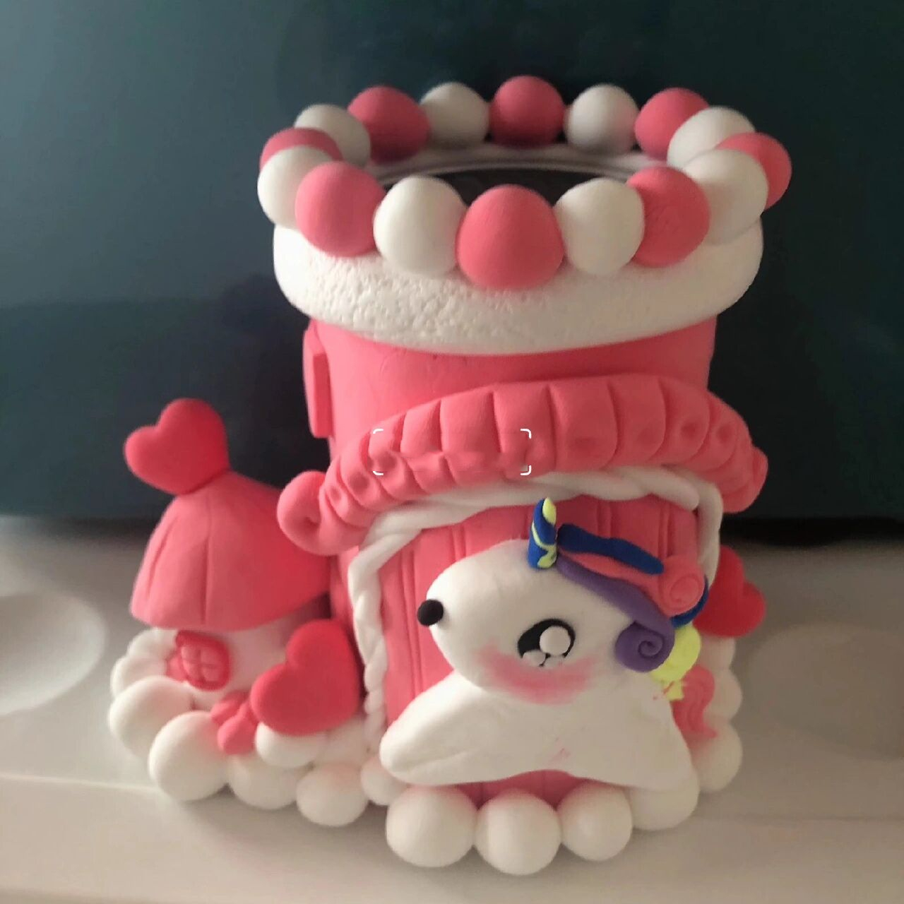 立体粘土笔筒主题 手工笔筒