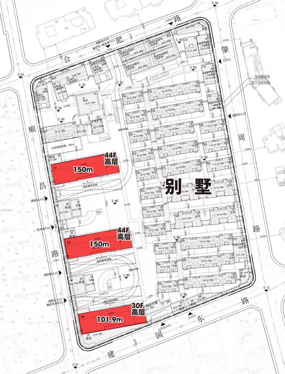 hello,今天看了中海建国里三期高层和别墅规划以及实地勘测,总结如下