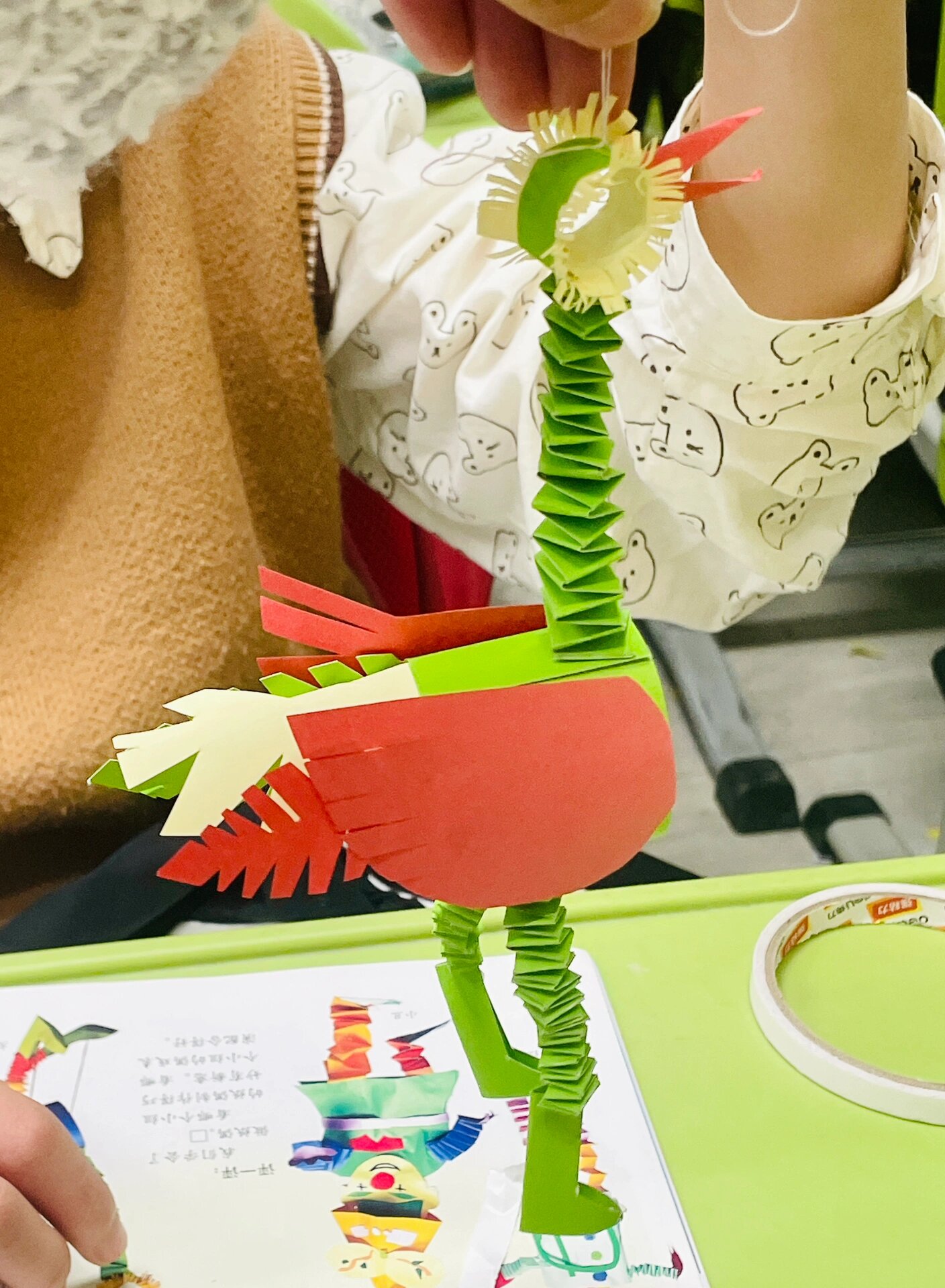 五年级提线纸偶 学生作品 课后反思