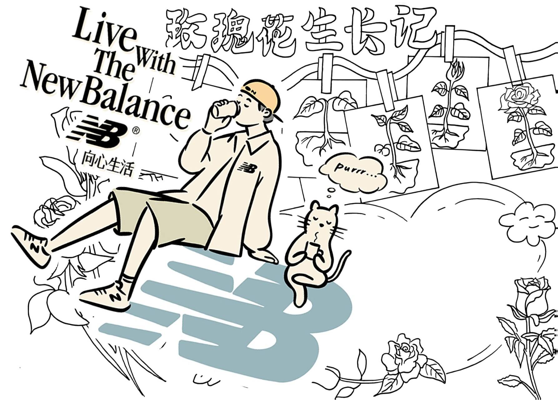 自然笔记—玫瑰花生长笔记 玫瑰花生长笔记        需要线稿的点击