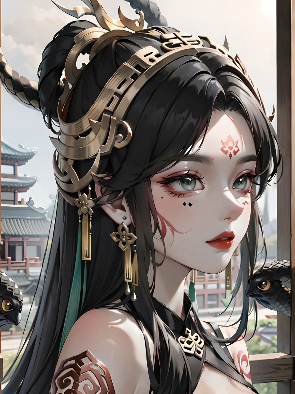 中国古代四大神兽拟人之玄武