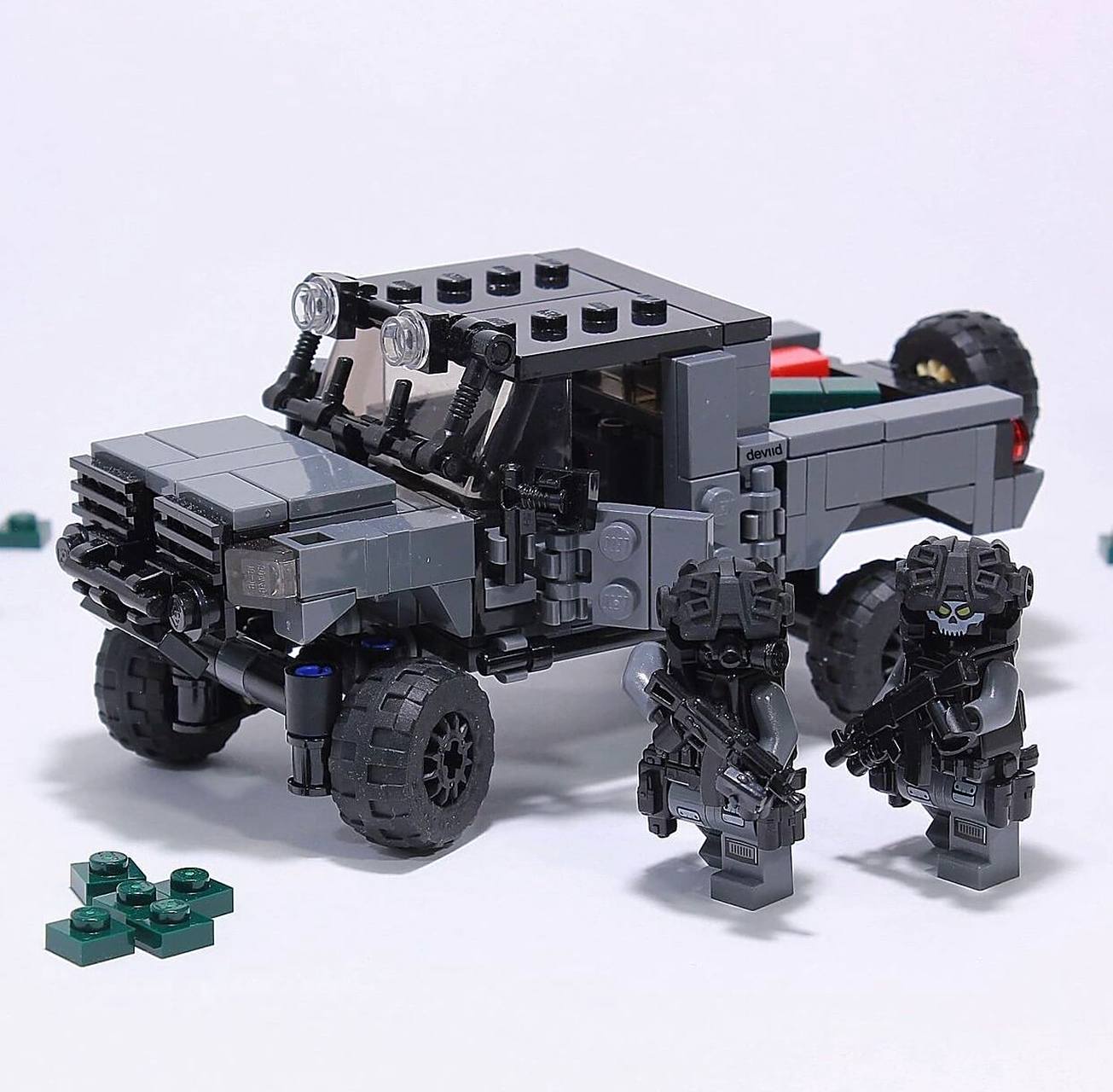 乐高的moc装甲车真的超帅啊!爱了啊!
