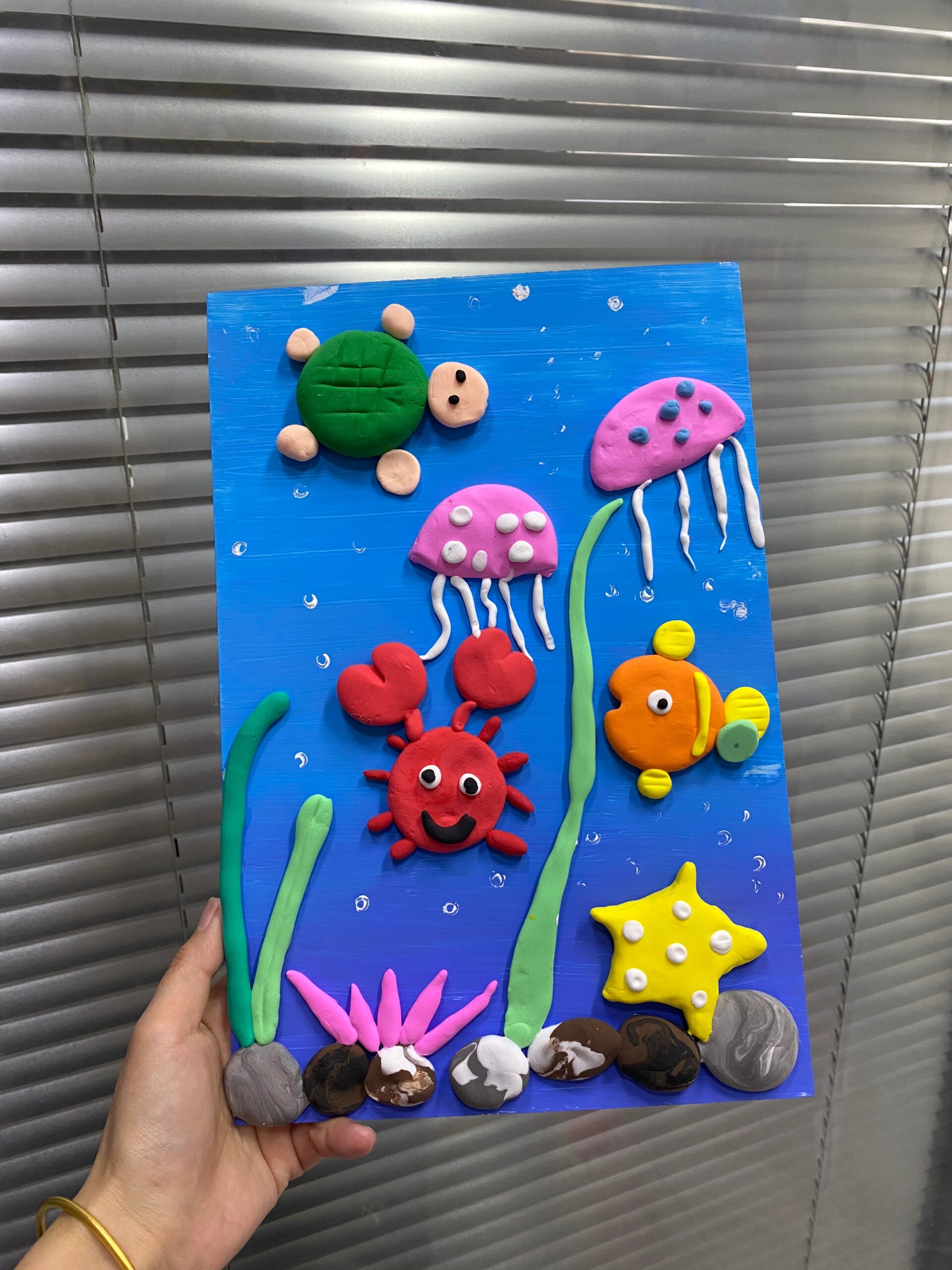 粘土手工作品 海洋世界