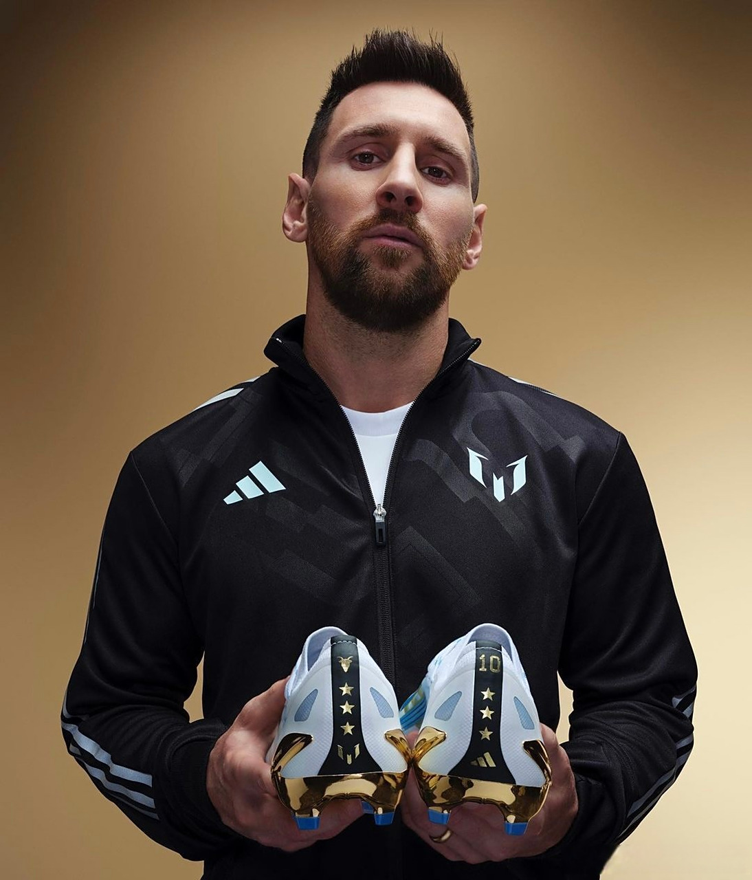 阿迪达斯为梅西特制的世界杯纪念款球鞋#梅西##阿迪达斯