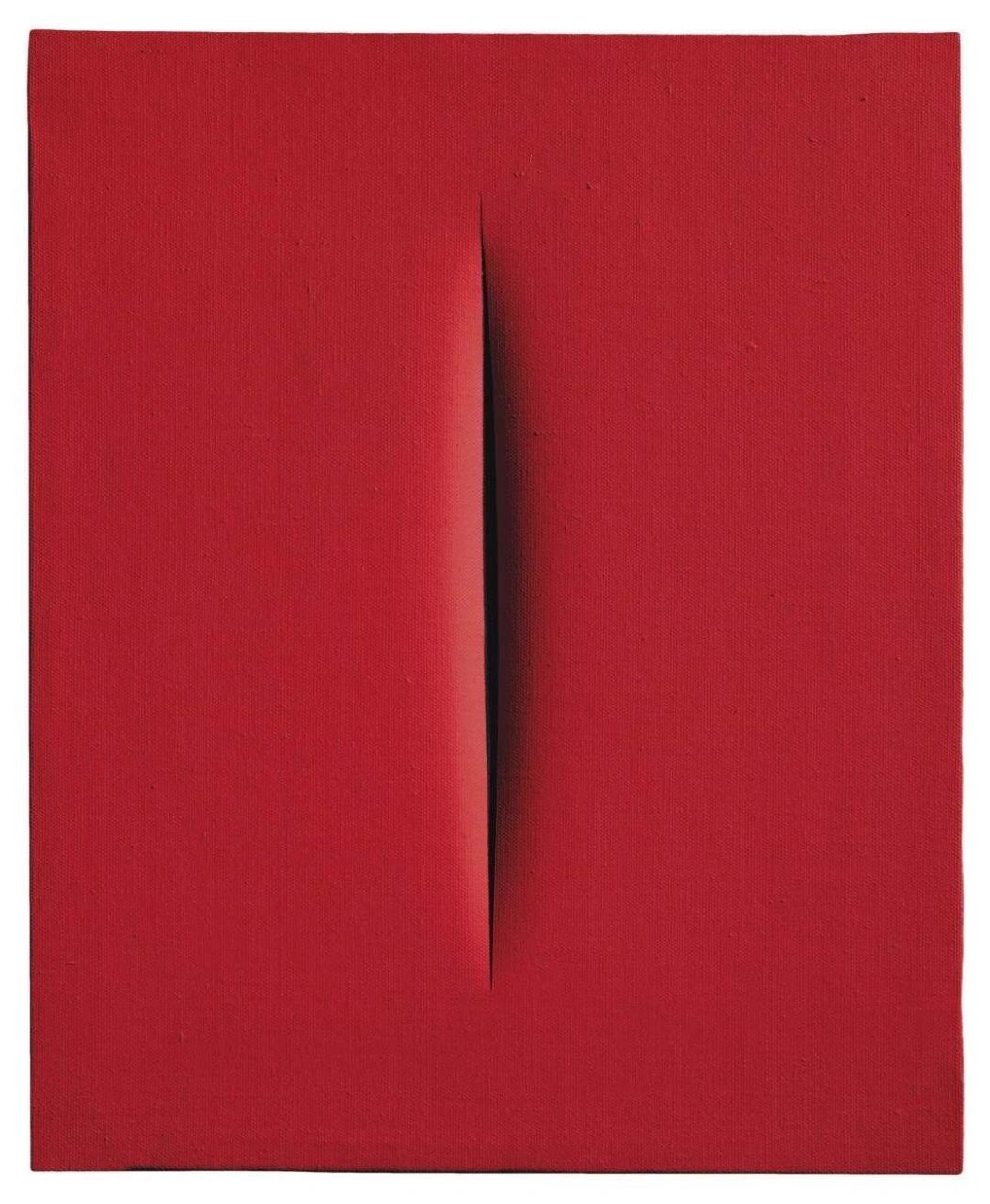 割开画布的人92卢西奥·丰塔纳 lucio fontana(1899.2.19-1968.9.