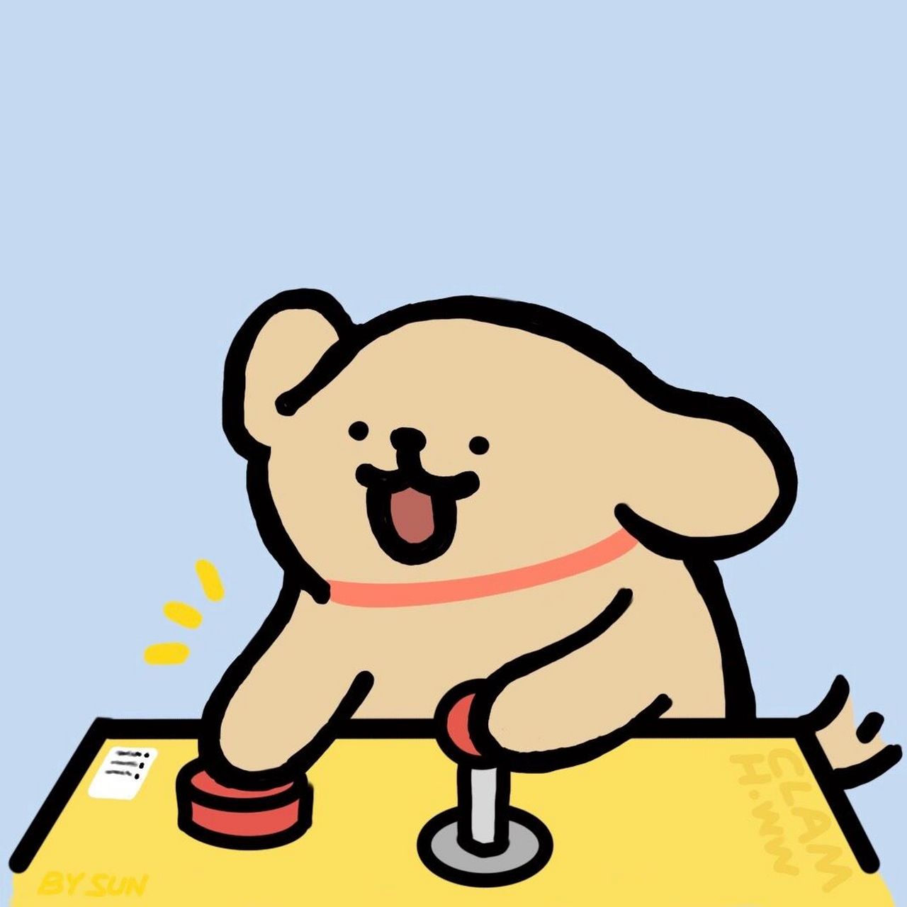 maltese|娃娃机线条小狗情头 线条小狗是韩国插画师 moonlab_studio的