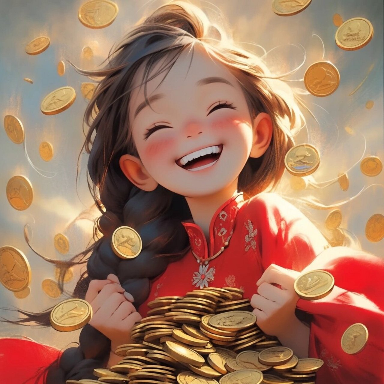 招财头像/不发脾气,只发财90