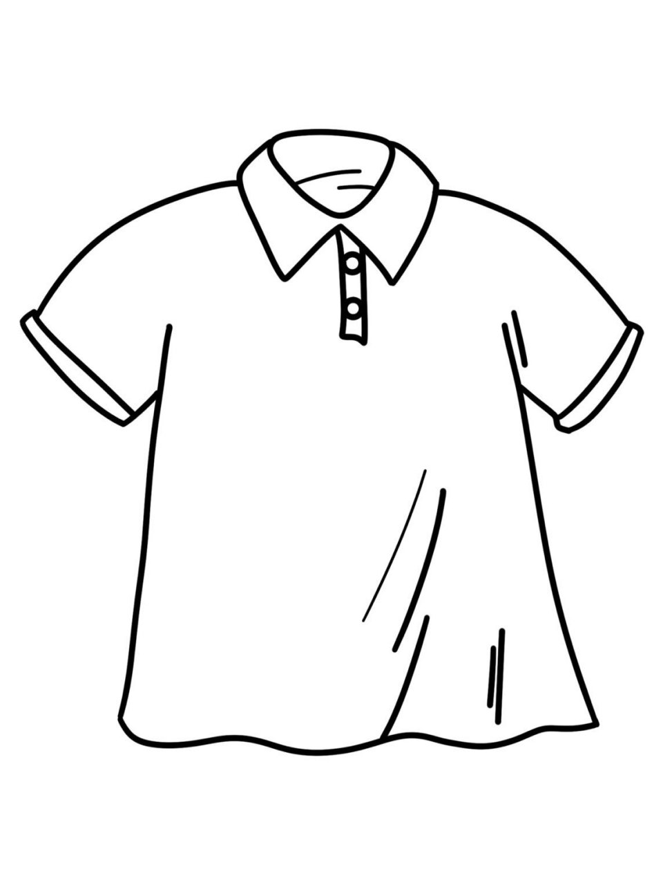 服装线稿 如果你家里有小孩子在学画画的话 这种简单的衣服裤子的简笔