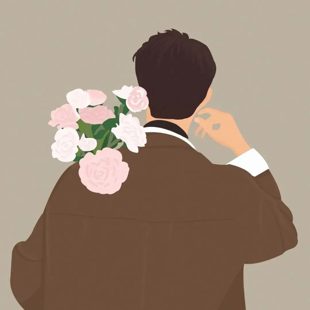 超治愈的情侣捧花背影情头系列第三弹