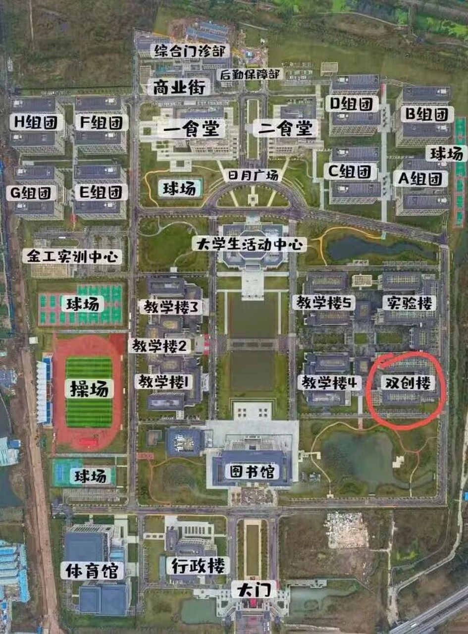 江苏师范大学科文学院潘安湖地图!