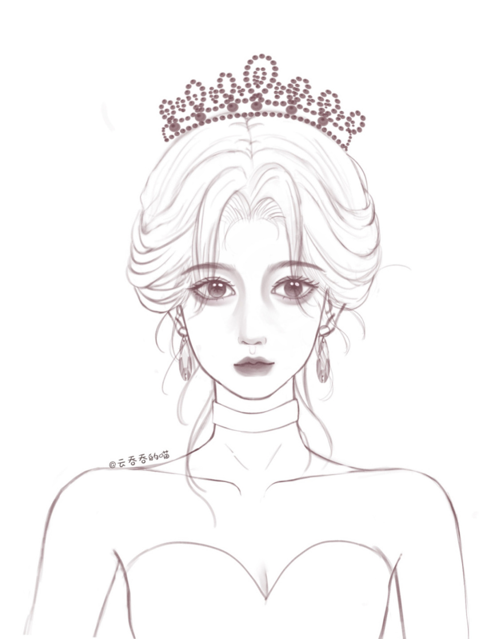 procreate丨女生头像丨上色练习01 鞠婧祎小仙女 团练