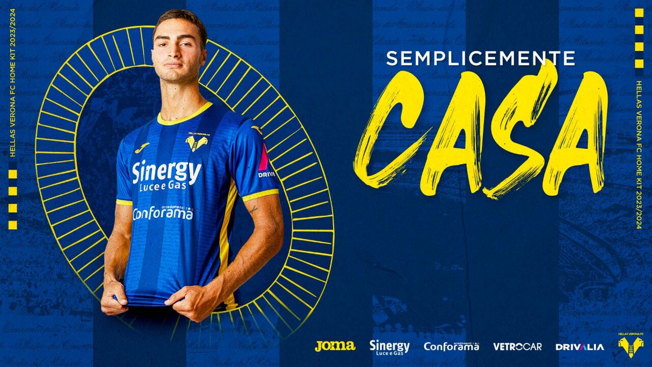 维罗纳发布2023-24赛季主场球衣 #足球#0202#小红书竞技场#02