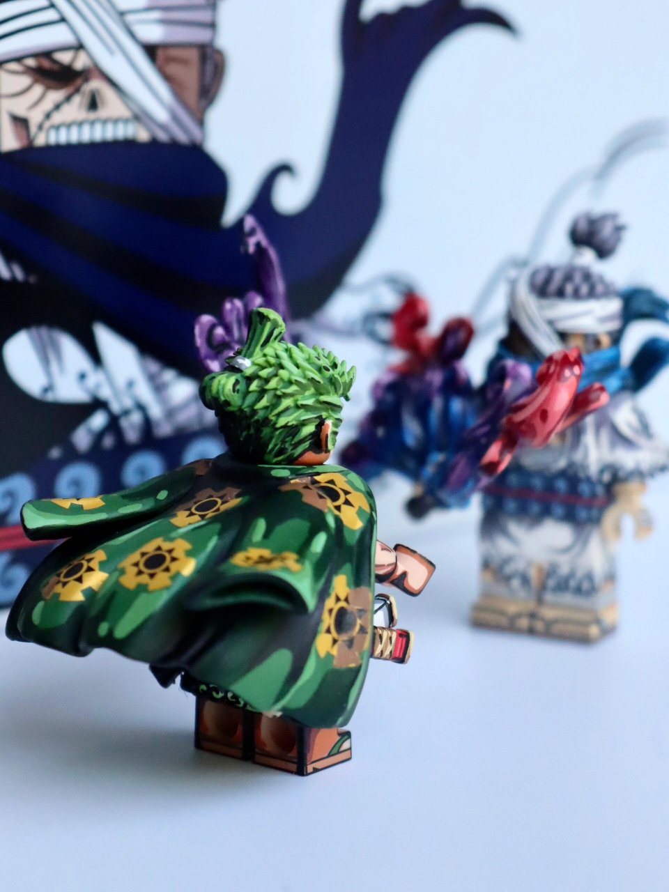 海贼王第三方乐高人仔龙马索隆漫画色重涂 海贼王第三方乐高人仔龙马