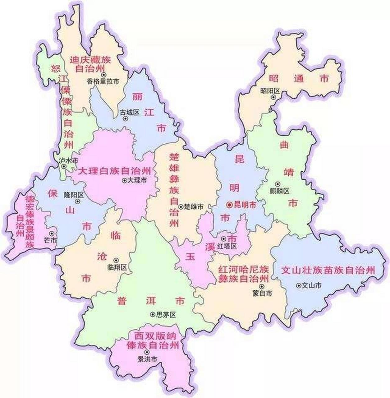 云南高清地图清晰版图片